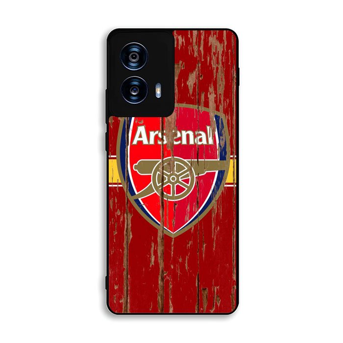 Arsenal Logo In The Wood Motorola Moto G Power 5G 2024 Case FE5562