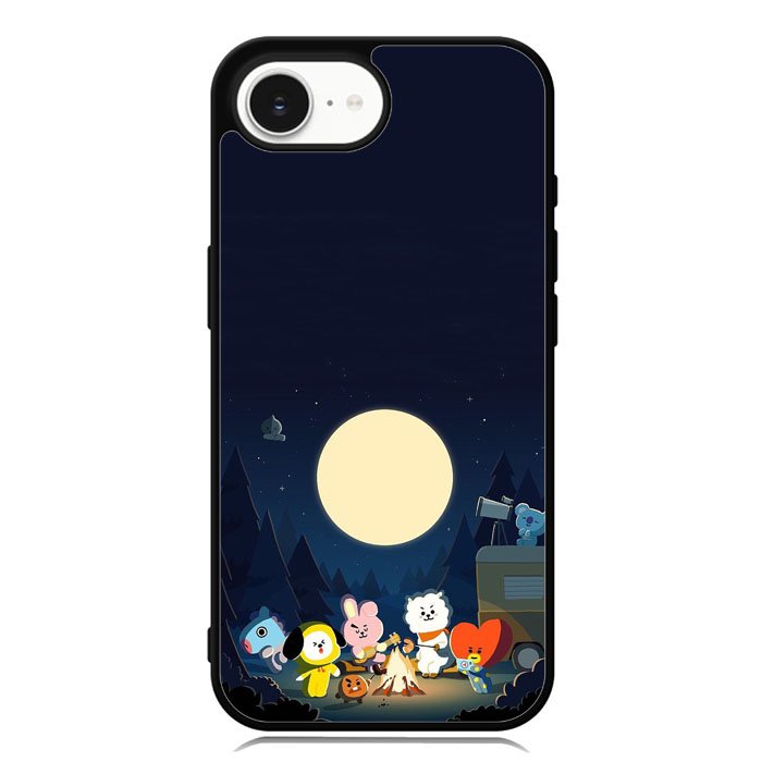 BTS BT21 Team Camping In Forest iPhone 16e Case