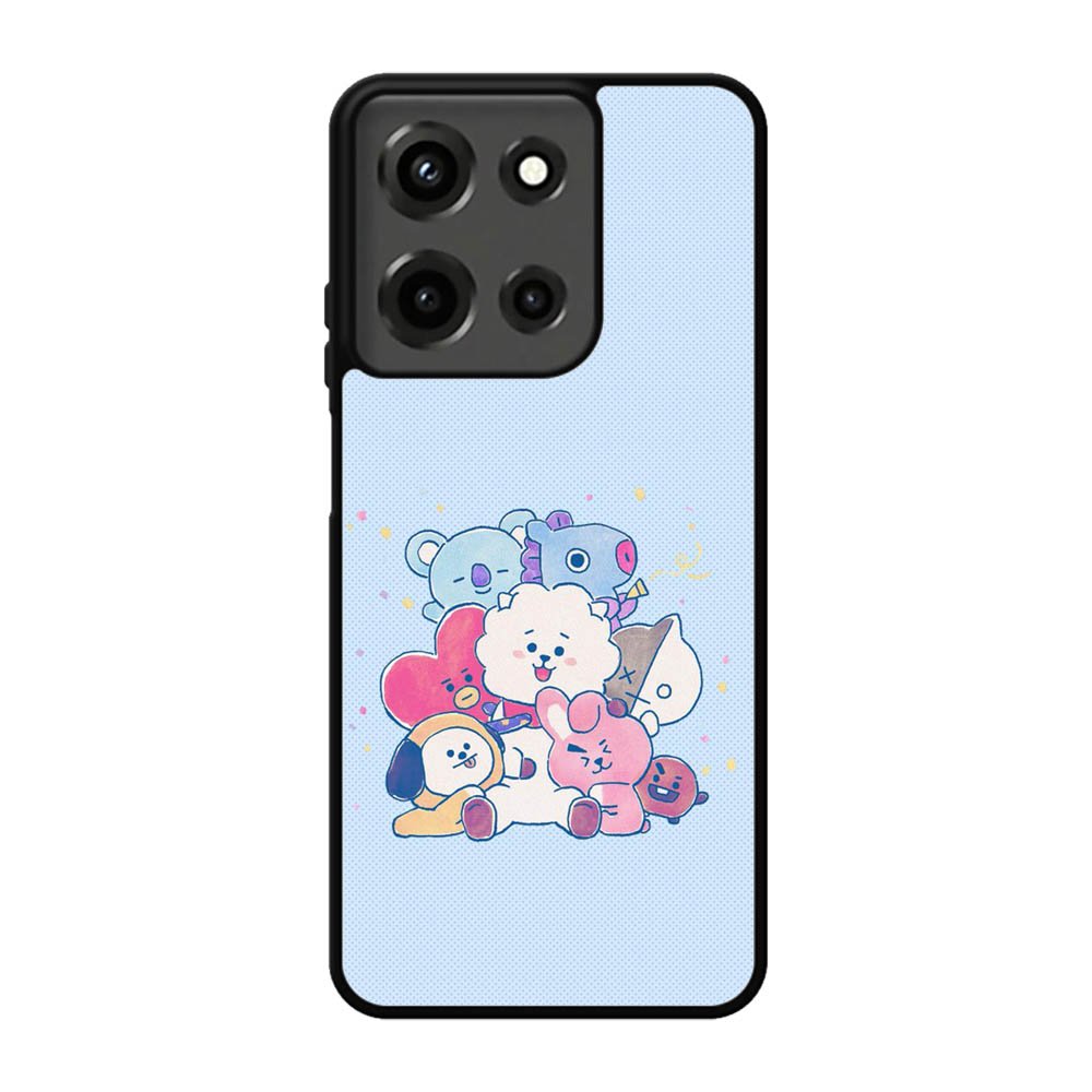 BTS BT21 Blue Texture Motorola Moto G 5G 2025 Case FE6280