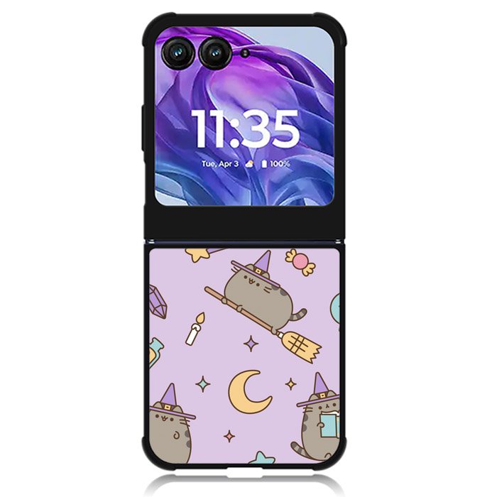 Pusheen The Cat Witch Motorola Moto Razr 2024 , Moto Razr 50 Case