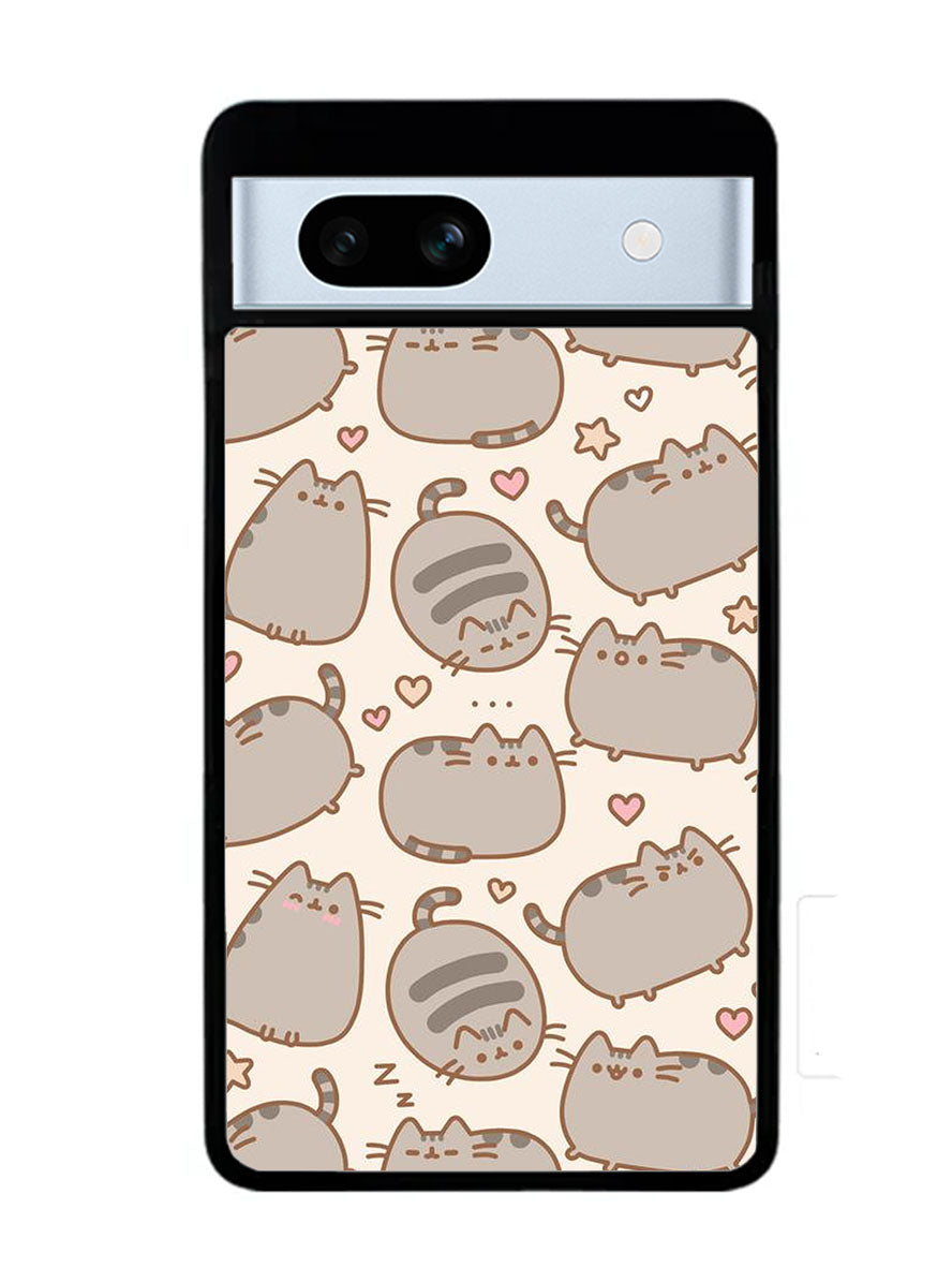 Pusheen The Cat Pattern Google Pixel 7A Case