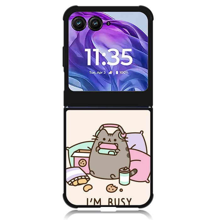 Pusheen The Cat Very Busy Motorola Moto Razr 2024 , Moto Razr 50 Case