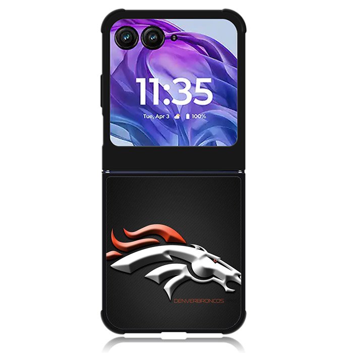 Denver Broncos Grey Background Motorola Moto Razr 2024 , Moto Razr 50 Case