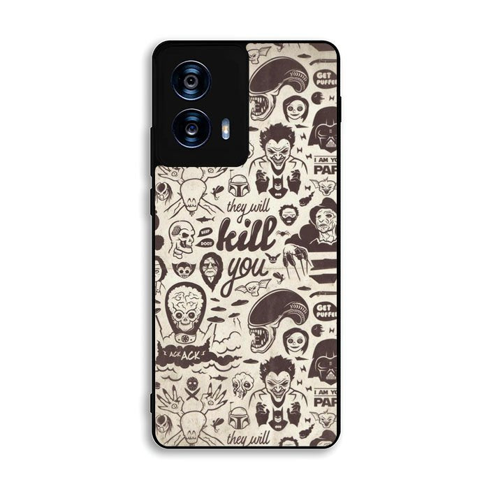 Classic Horror Pattern Motorola Moto G Power 5G 2024 Case FE5058