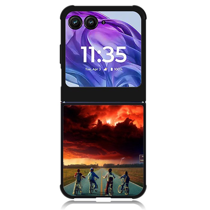 Stranger Things Hawkins Motorola Moto Razr 2024 , Moto Razr 50 Case
