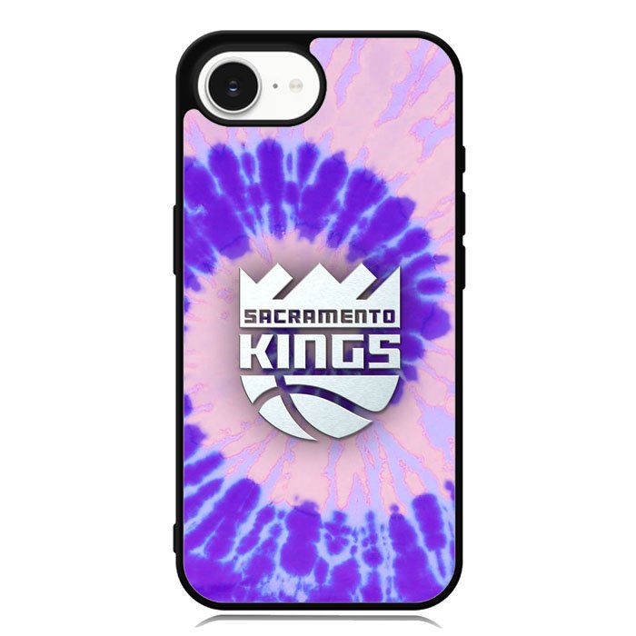 Sacramento Kings Tie Dye Style Logo iPhone 16e Case