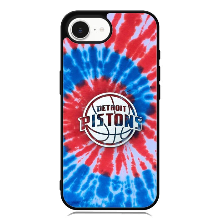 Detroit Pistons Tie Dye Style Logo iPhone 16e Case