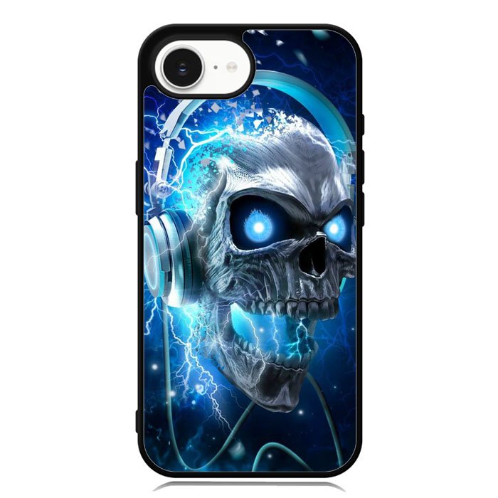 Skull Blue iPhone 16e Case
