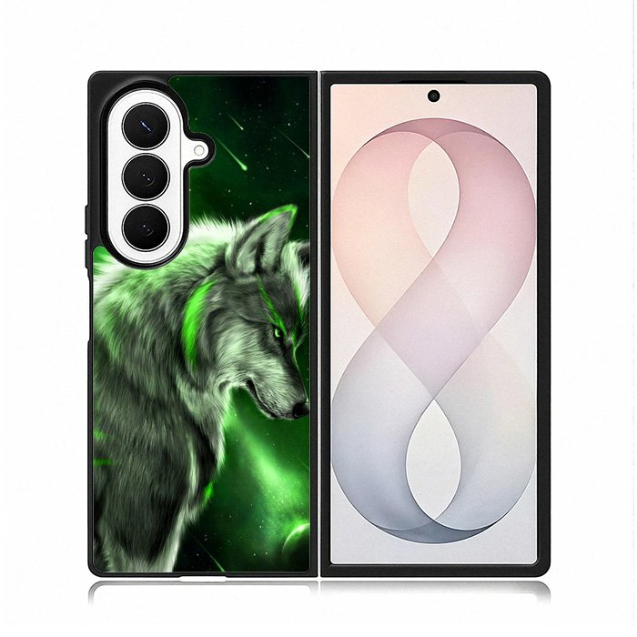 Wolf Green Samsung Galaxy Z Fold 8 Ultra Case