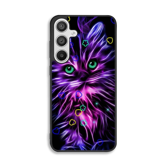 Cat Glow Purple 1st Samsung Galaxy A26 Case FE2608