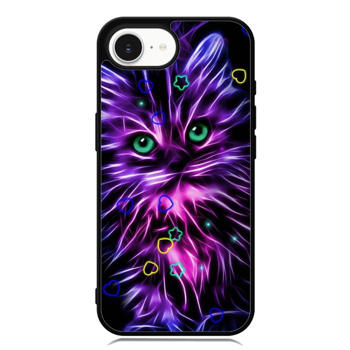 Cat Glow Purple 1st iPhone 16e Case