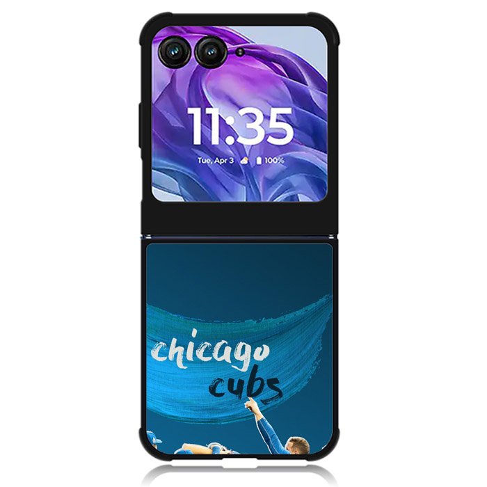Chicago Cubs Blue Motorola Moto Razr 2024 , Moto Razr 50 Case