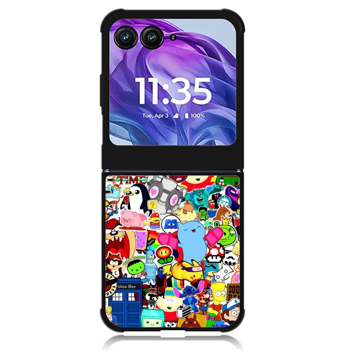 Doodle Art Motorola Moto Razr 2024 , Moto Razr 50 Case