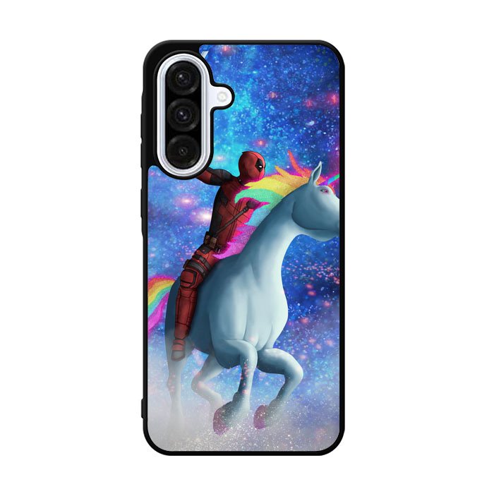 Deadpool on a Unicorn Samsung Galaxy A36 Case FE2584