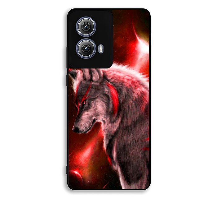Cool Wolf Red Motorola Moto Edge 2024 Case FE2410