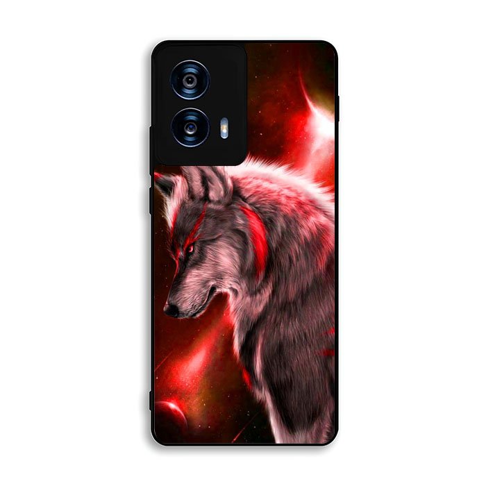 Cool Wolf Red Motorola Moto G Power 5G 2024 Case FE1244