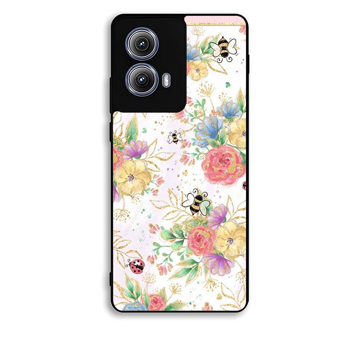 Bee Spring Flowers Motorola Moto Edge 2024 Case FE7358