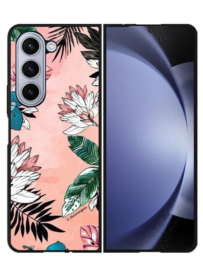 Floral Pink Samsung Galaxy Z Fold 5 5G Case FZ6003