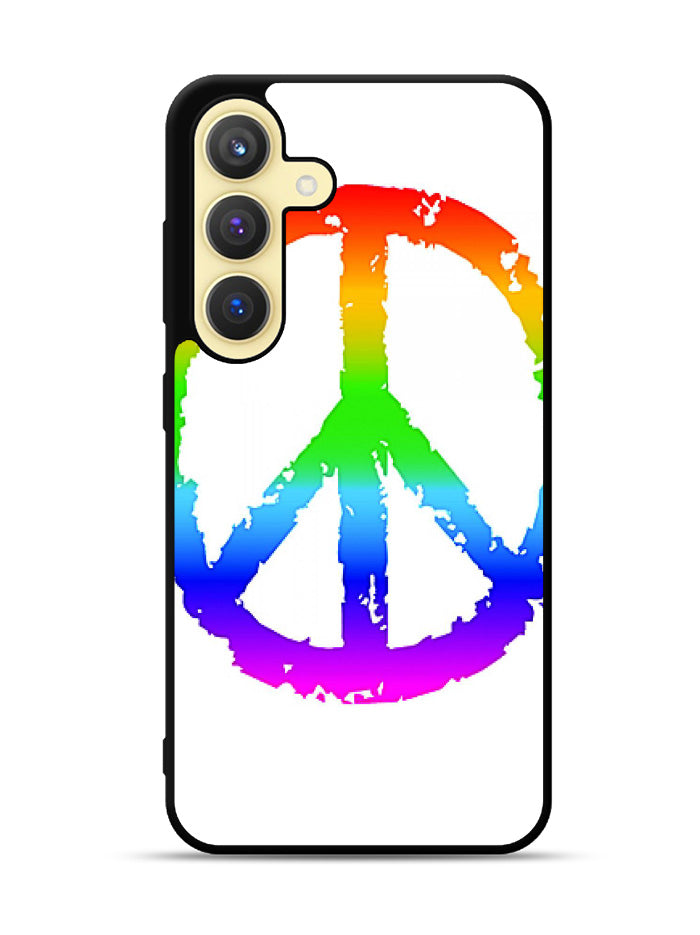 60S Peace Sign Logo Samsung Galaxy S24 Plus 5G , Samsung Galaxy S24+ 5G Case FZ0209