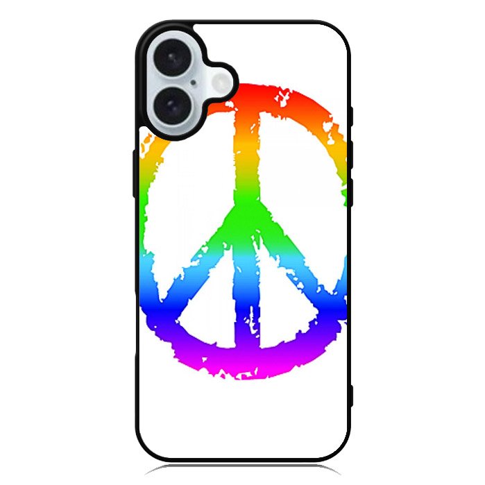 60S Peace Sign Logo iPhone 16 Case FZ0209