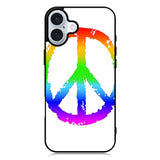 60S Peace Sign Logo iPhone 16 Case FZ0209