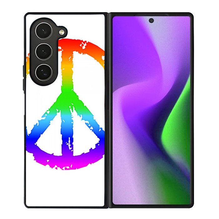 60S Peace Sign Logo Samsung Galaxy Z Fold 6 5G 2024 Case FZ0209