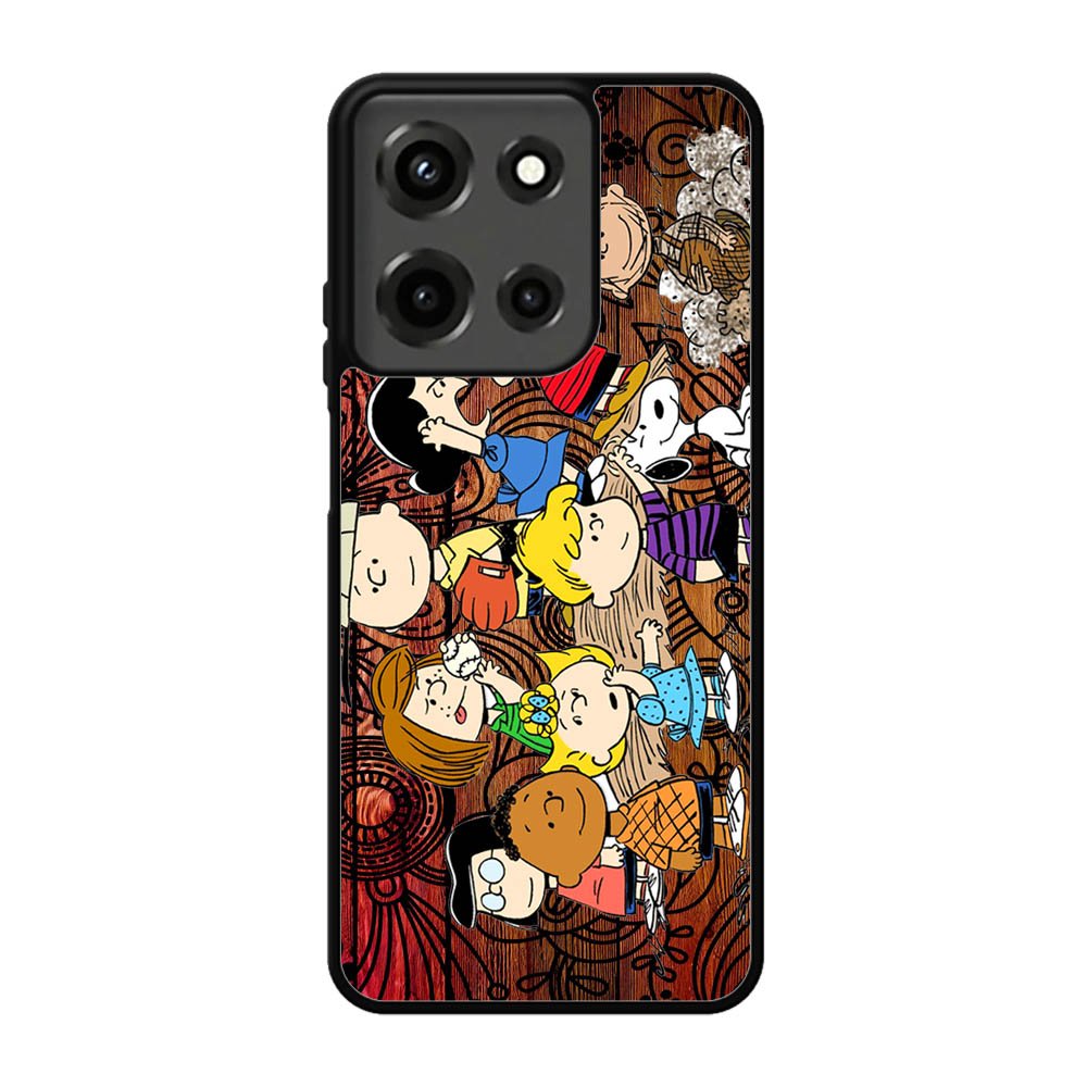 Peanuts In Background Wood Art Motorola Moto G 5G 2025 Case FE6841