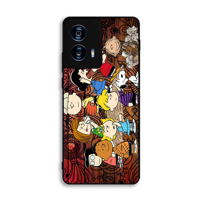 Peanuts In Background Wood Art Motorola Moto G Power 5G 2024 Case FE0321