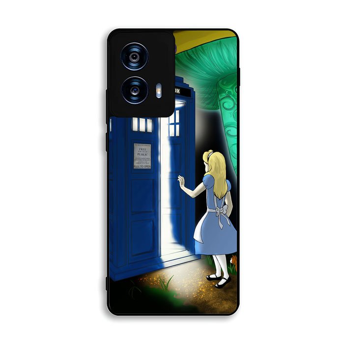 Alice Wonderland On Tardis Motorola Moto G Power 5G 2024 Case FE4960
