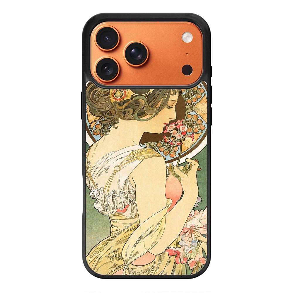 Alphonse Mucha Primrose Art Nouveau iPhone 18 Pro Max Case