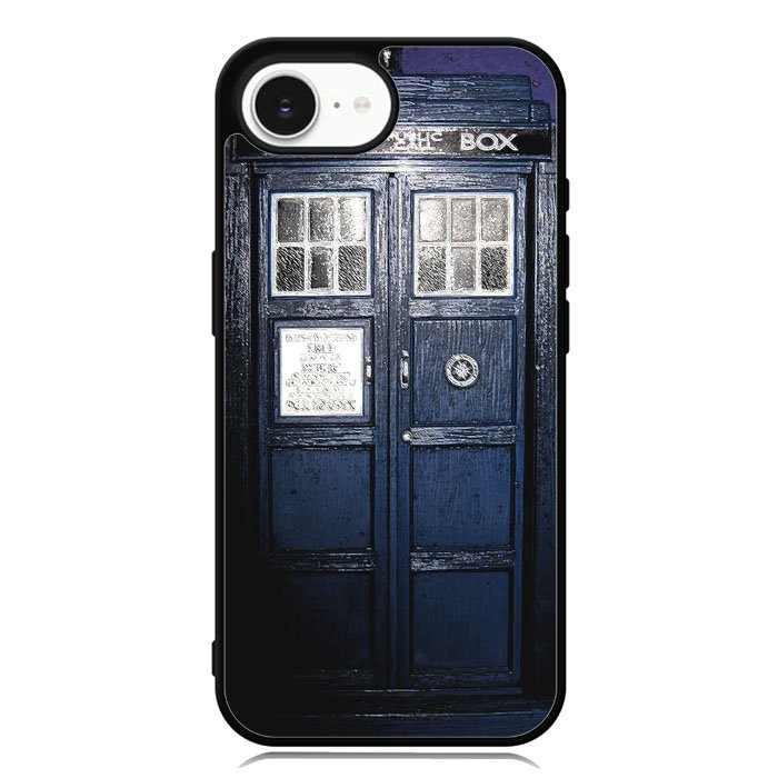 Dark Blue Tardis Doctor Who Toy iPhone 16e Case