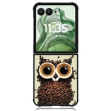 Coffee owl Motorola Moto Razr+ Plus 2024/2025 Case, Motorola Razr 50 Ultra/50s Ultra Case