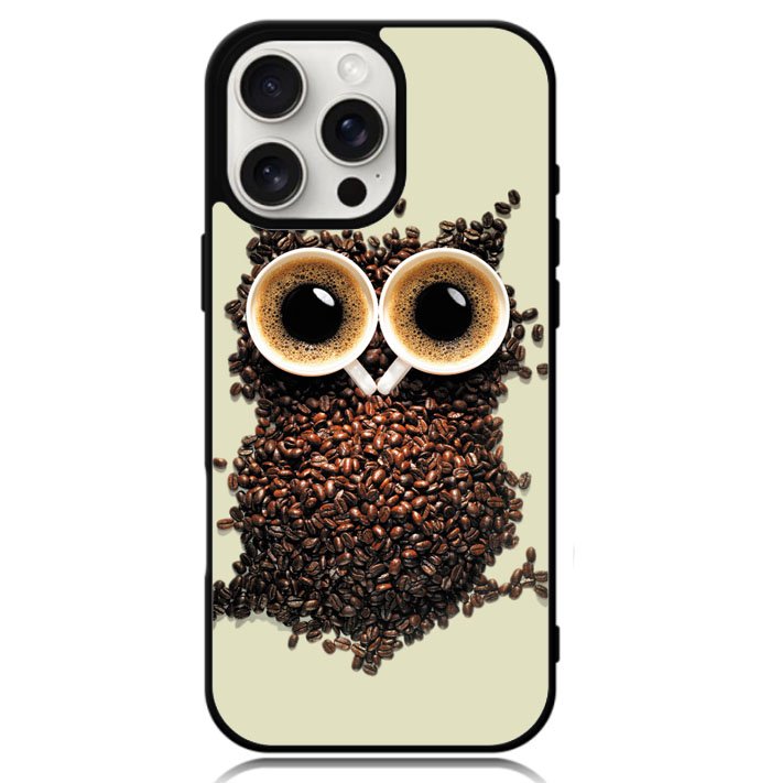 Coffee owl iPhone 16 Pro Max Case