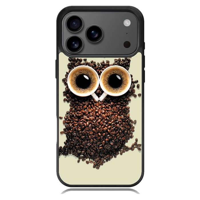 Coffee owl iPhone 17 Pro Case