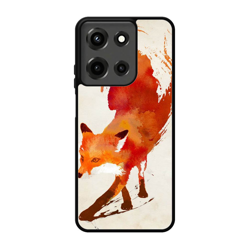 Watercolor art orange red fox animal Motorola Moto G 5G 2025 Case FE1064