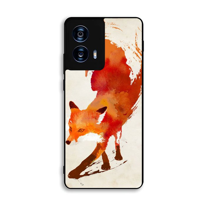 Watercolor art orange red fox animal Motorola Moto G Power 5G 2024 Case FE1064