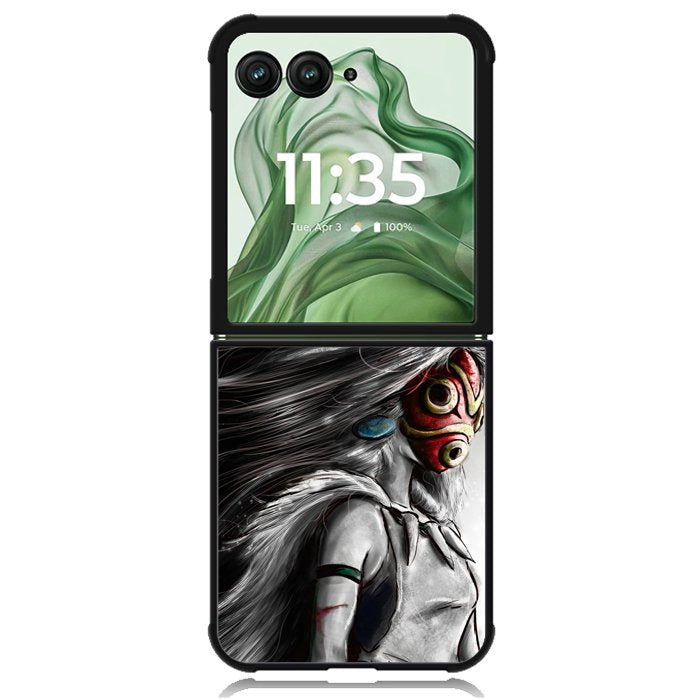 princes mononoke Z0631 Motorola Moto Razr+ Plus 2024/2025 Case, Motorola Razr 50 Ultra/50s Ultra Case