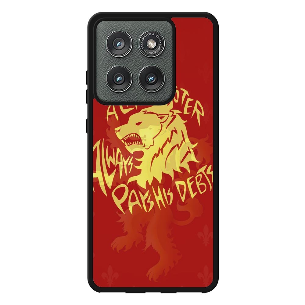 House Lannisters Sigil Red Lion Z0711 Motorola Moto Edge 2025 Case