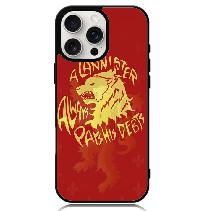 House Lannisters Sigil Red Lion Z0711 iPhone 16 Pro Max Case