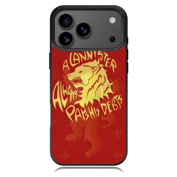 House Lannisters Sigil Red Lion Z0711 iPhone 17 Pro Max Case