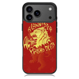 House Lannisters Sigil Red Lion Z0711 iPhone 17 Pro Max Case