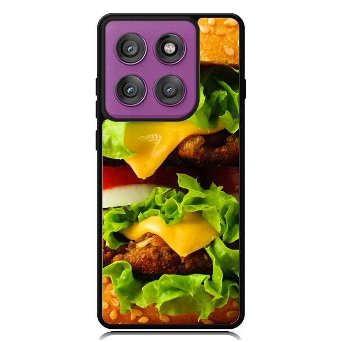 Cheese Burger Z0715 Motorola Moto Edge 2025 | Moto Edge 60 Fusion | Moto Edge 60 Pro Case