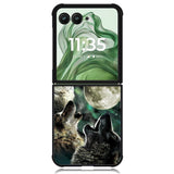 Wolfes Moon Motorola Moto Razr+ Plus 2024/2025 Case, Motorola Razr 50 Ultra/50s Ultra Case