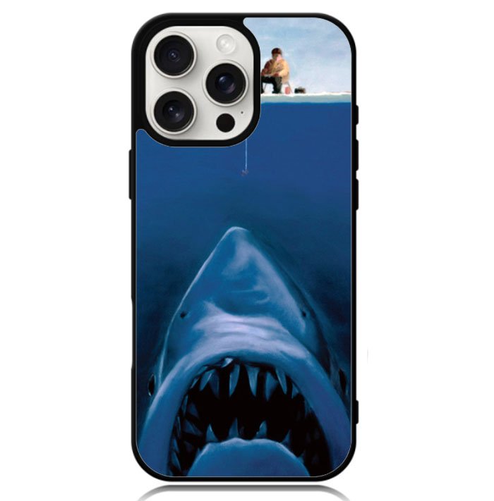 Funny Fishing Shark iPhone 16 Pro Max Case
