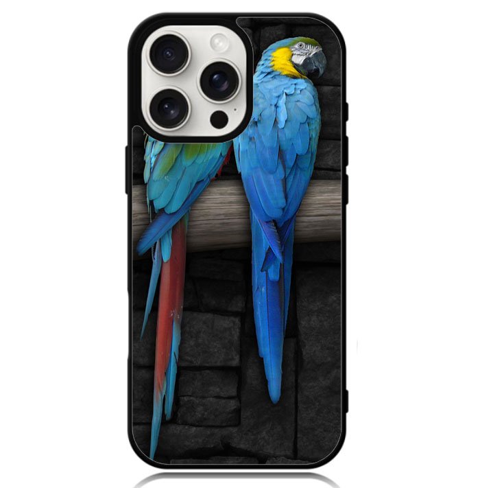 Cute Couple of Birds Parrot Pair Couple Animal Bird iPhone 16 Pro Case