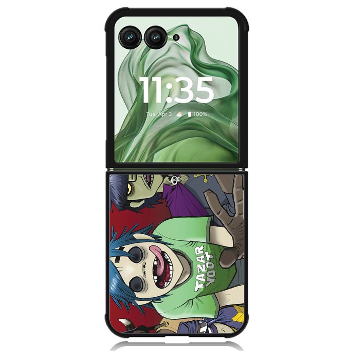 Gorillaz F0846 Motorola Moto Razr+ Plus 2024/2025 Case, Motorola Razr 50 Ultra/50s Ultra Case
