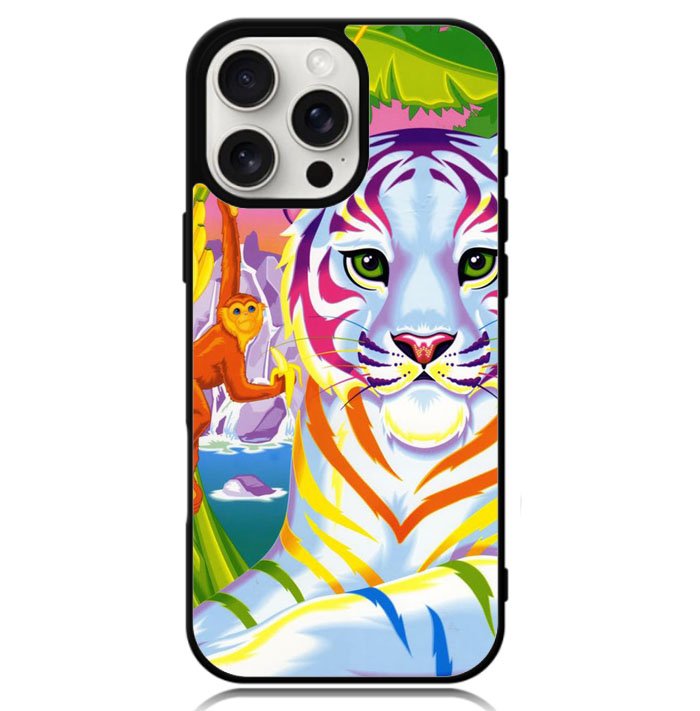 Neon Tiger And Monkey iPhone 16 Pro Max Case