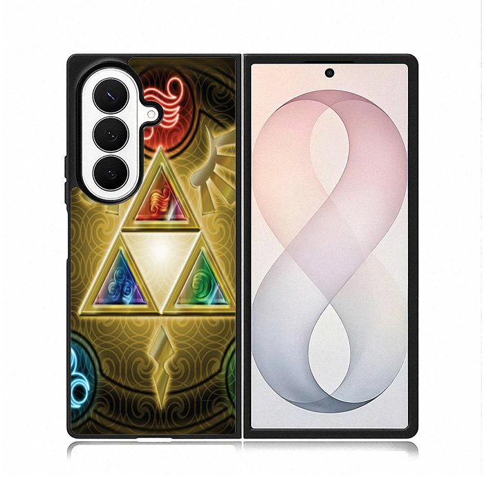 Zelda Triforce Element Case Samsung Galaxy Z Fold 8 Ultra Case DC2001