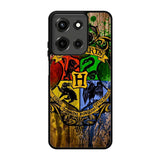 Harry Potter Hogwarts Logo wood Motorola Moto G 5G 2025 Case FE5744