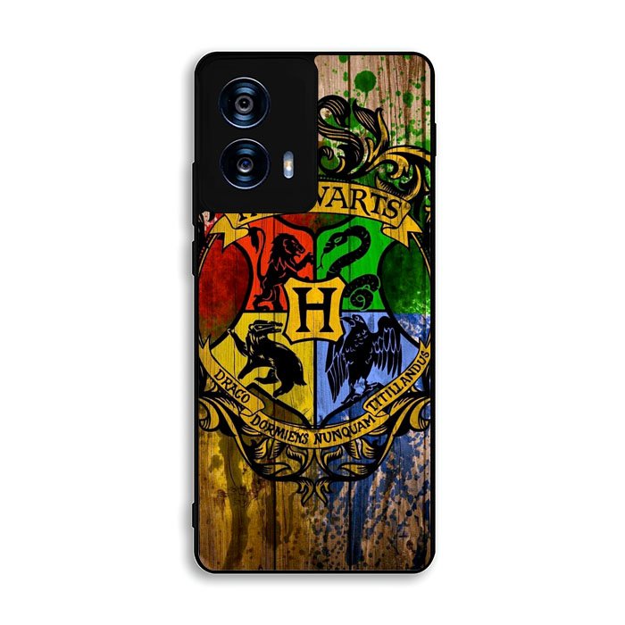 Harry Potter Hogwarts Logo wood Motorola Moto G Power 5G 2024 Case FE5744